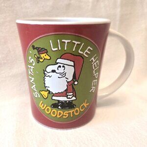 Woodstock & Snoopy "Santa's Little Helper" 12 oz. Christmas Coffee/Beverage Mug.